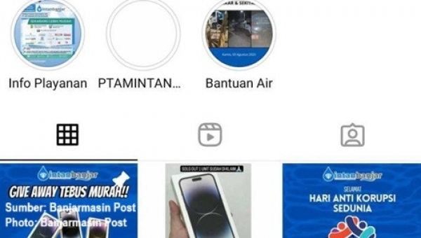 Akun Instagram PTAM Intan Banjar